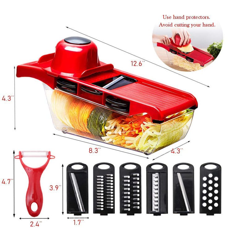10 In 1 Mandoline Slicer Vegitable Cutter with Storage Box