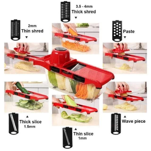 10 In 1 Mandoline Slicer Vegitable Cutter with Storage Box