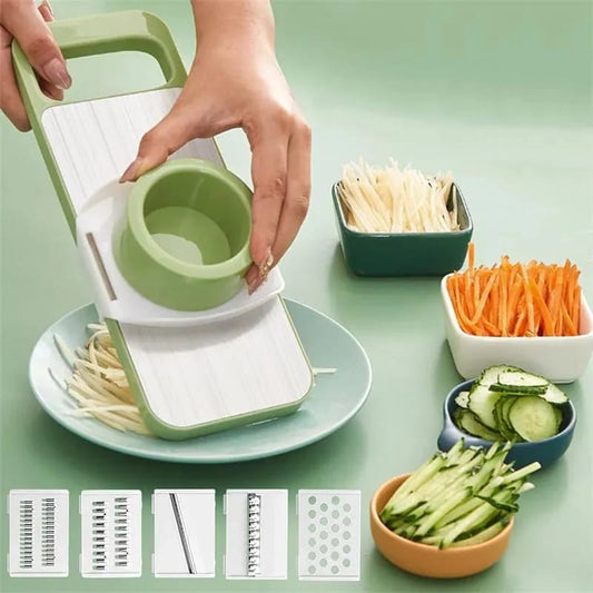 5 In 1 Vegetable Slicer & Grater