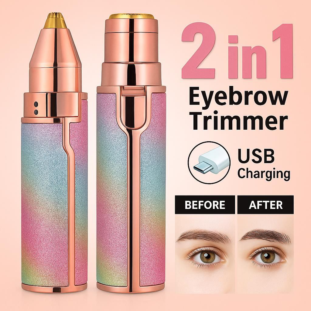 2-in-1 Rechargeable Eyebrow Trimmer