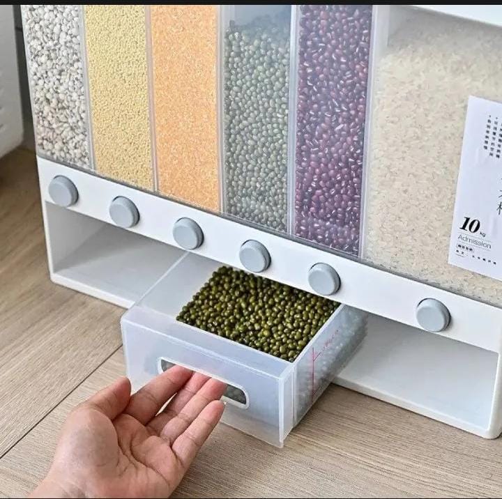 6in1 Wall Mounted Cereal Dispenser