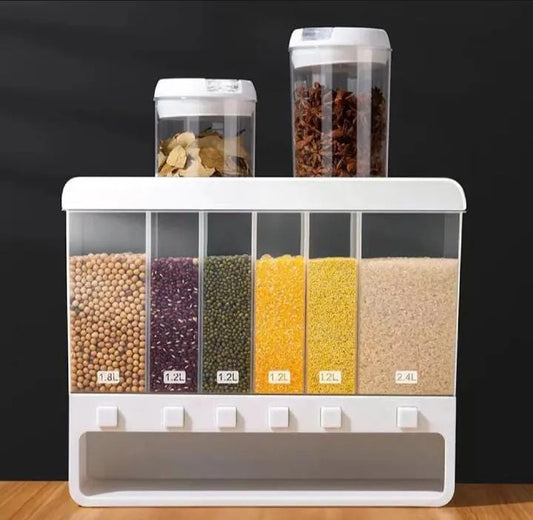 6in1 Wall Mounted Cereal Dispenser