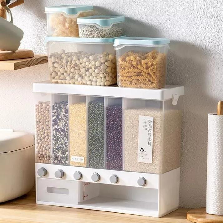 6in1 Wall Mounted Cereal Dispenser