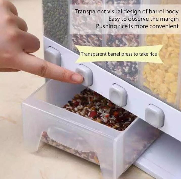 6in1 Wall Mounted Cereal Dispenser