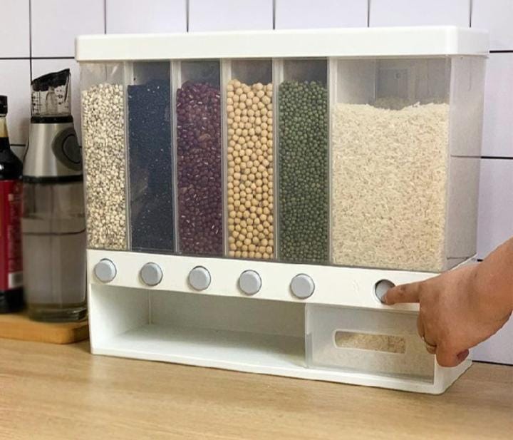 6in1 Wall Mounted Cereal Dispenser