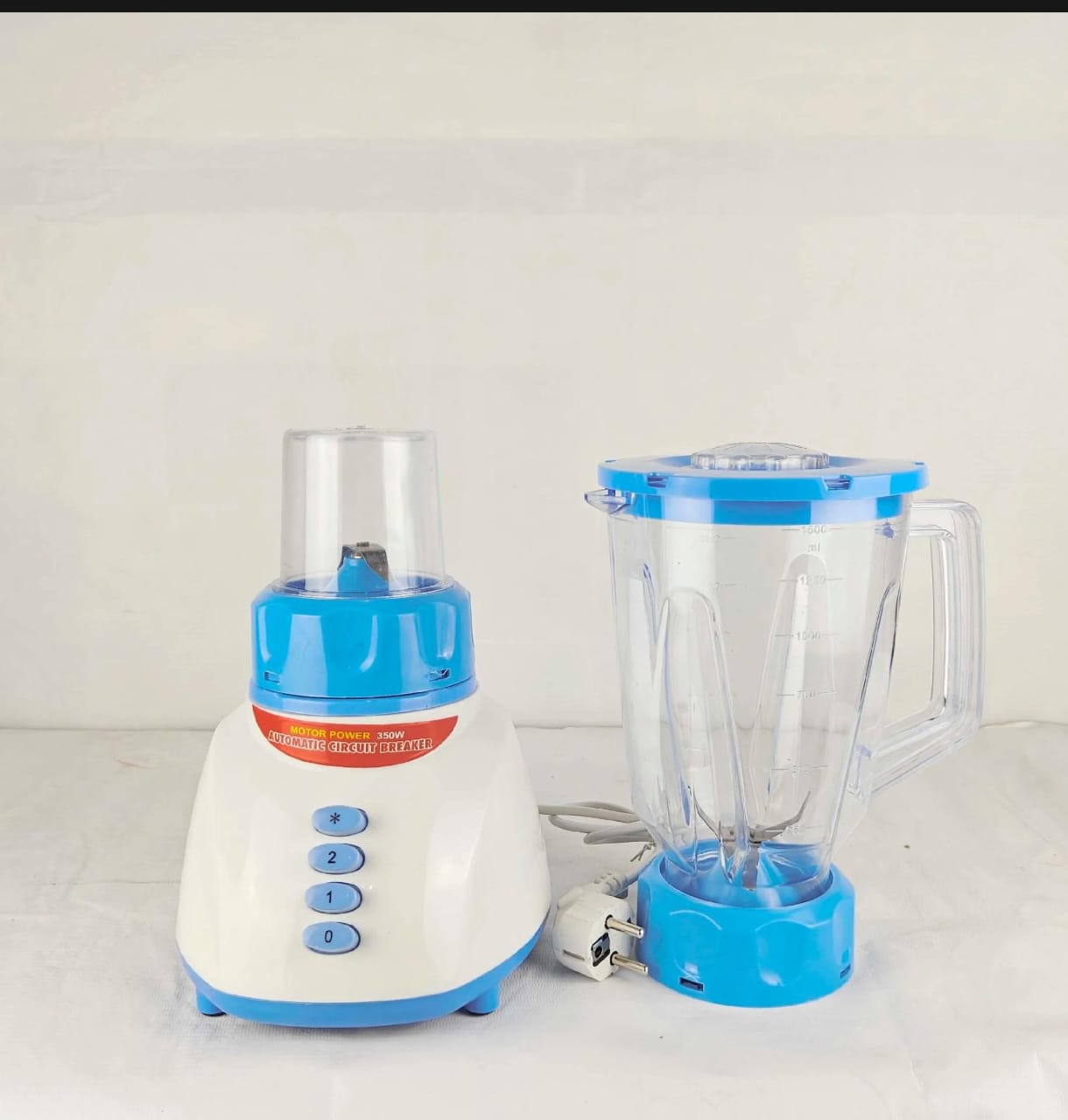 HomePride 2 in 1 Table Electric Blender & Grinder 2.5 Year Warranty