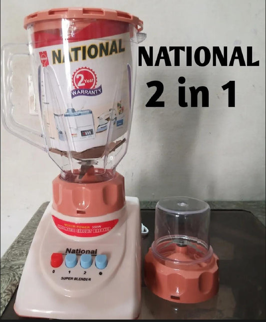 2 in 1 National Electric Blender & Grinder With 2 Year Warranty