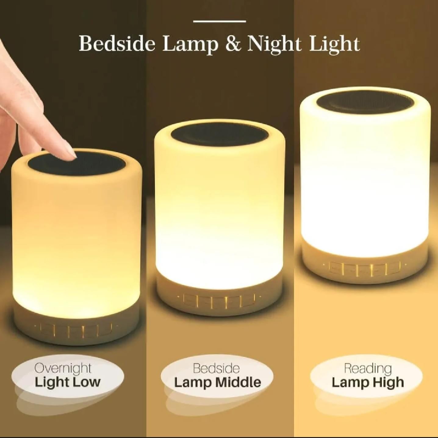 Bluetooth LED Lamp Speaker 7 Color Touch Light