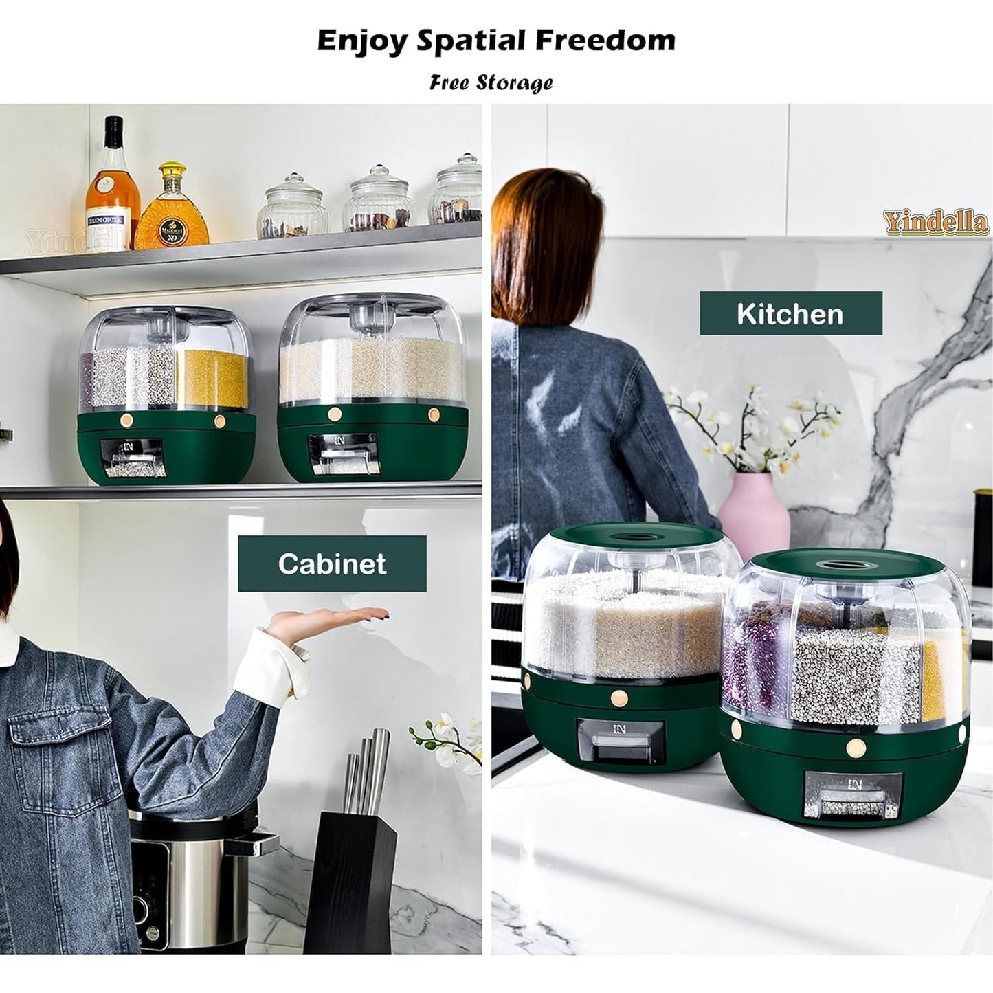360° Rotating Grain Dispenser