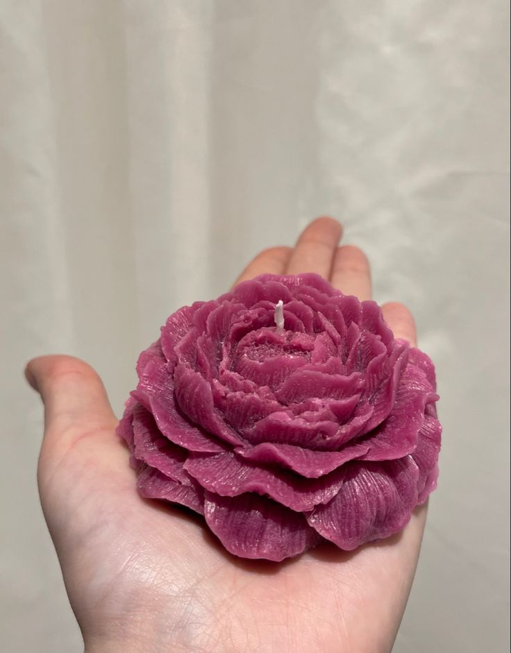 Peony Flower Shape Scented Candle