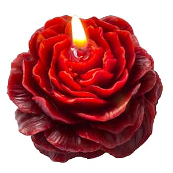 Peony Flower Shape Scented Candle