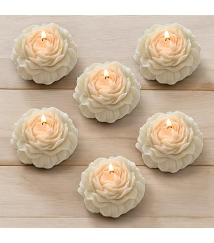 Peony Flower Shape Scented Candle
