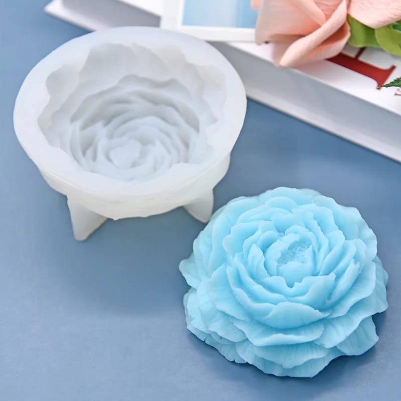 Peony Flower Shape Scented Candle
