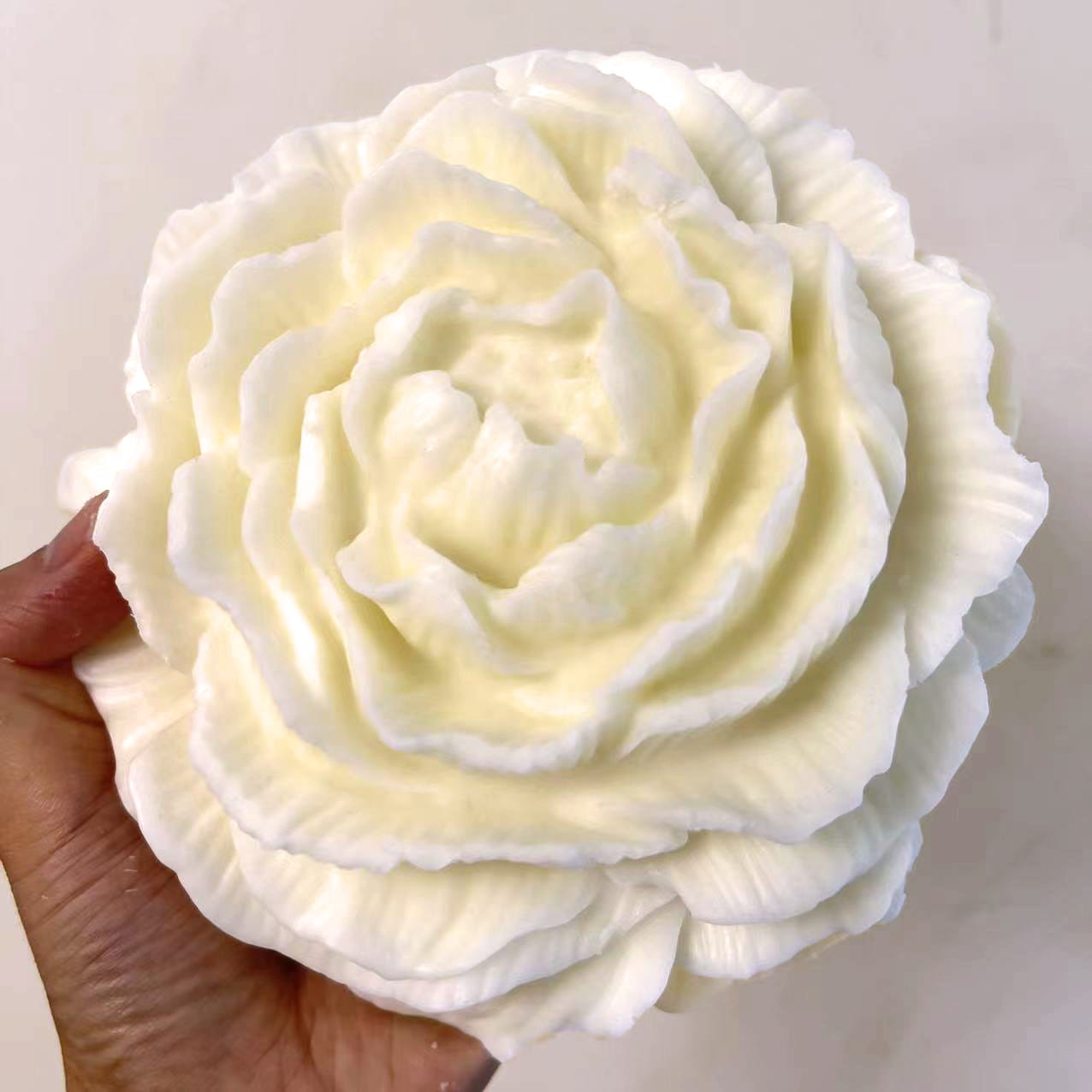 Peony Flower Shape Scented Candle