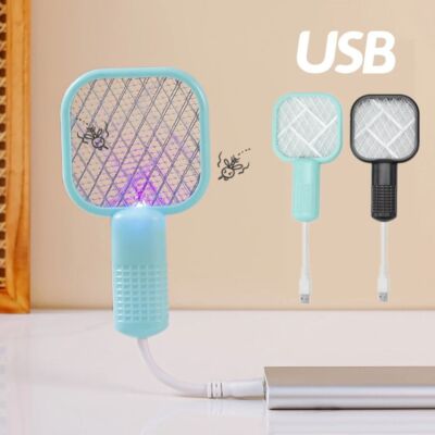 USB Mini Electric Mosquito Swatter UV Light