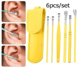 Stainless Steel Ear Wax Cleaner Set