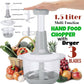 Multifunction Hand Push Chopper With 3 Blades