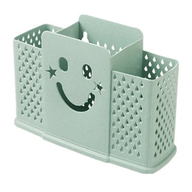 Smiley Face 3-Section Multi-Purpose Storage Organizer
