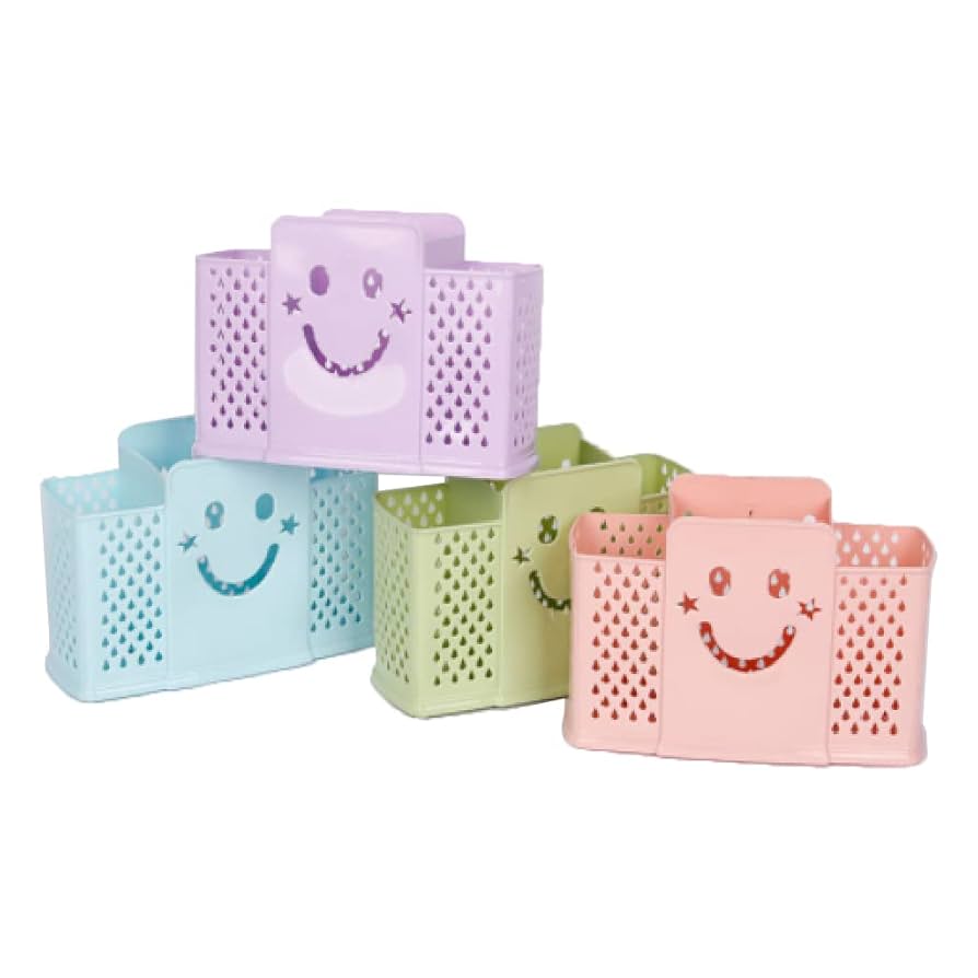 Smiley Face 3-Section Multi-Purpose Storage Organizer