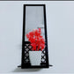 Wooden Wall Mirror with Shelf - Set Of 3