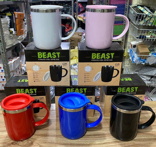 BEAST Stainless Steel Hot n Cold Mug with Lid