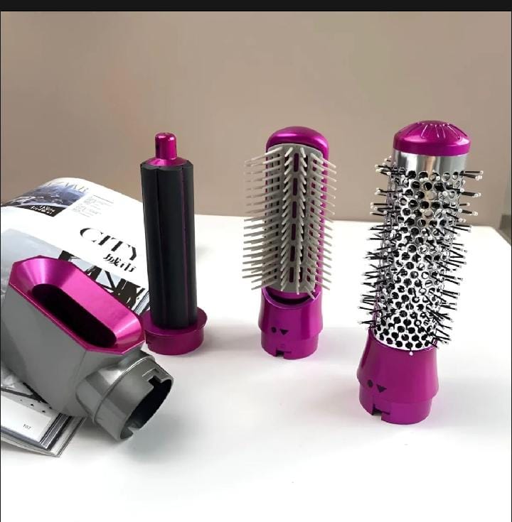 5-in-1 Electric Hot Air Brush Straightener & Dryer