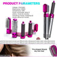 5-in-1 Electric Hot Air Brush Straightener & Dryer