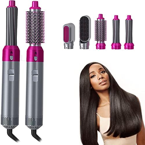 5-in-1 Electric Hot Air Brush Straightener & Dryer