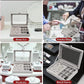 Velvet Jewelry Organizer Box with Clear Lid