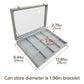 Velvet Jewelry Organizer Box with Clear Lid