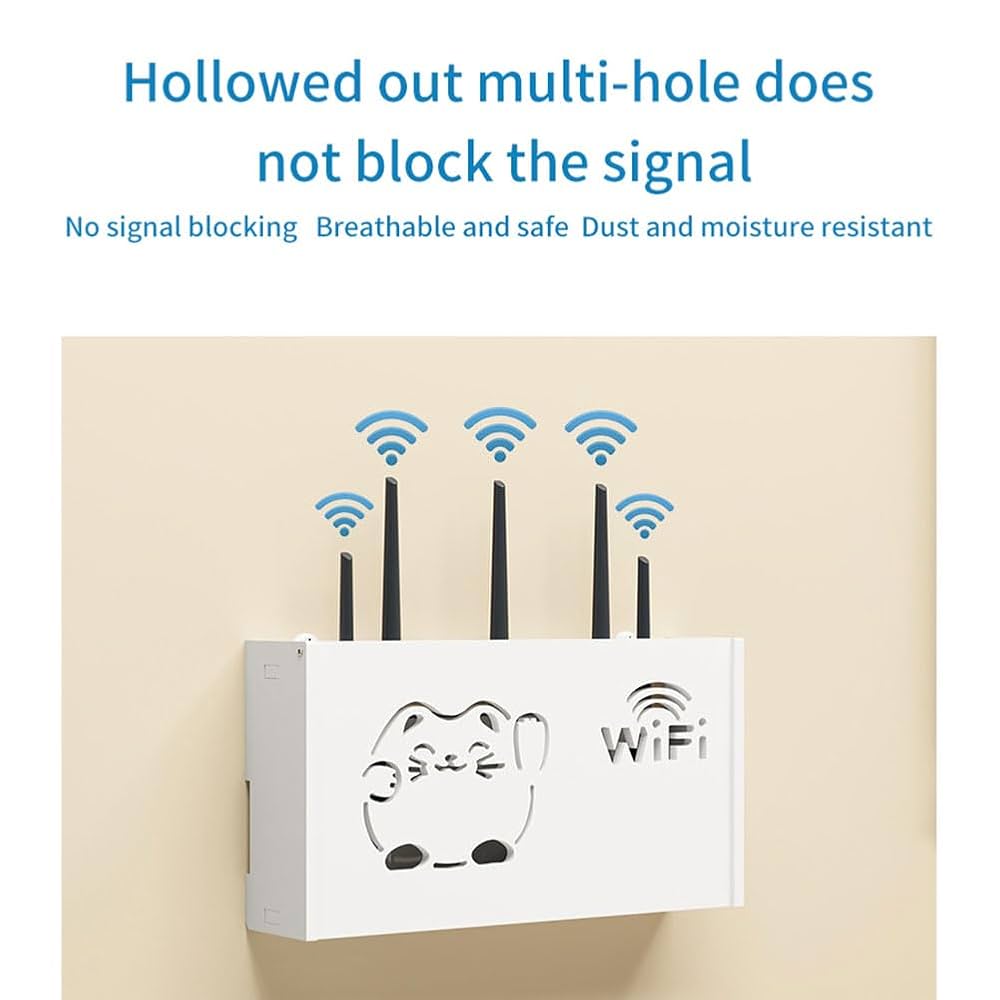 WiFi Router Storage Box – Wall Mount Holder