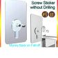 Punch Screw Sticker Hook (Punch-Free Wall Mount)