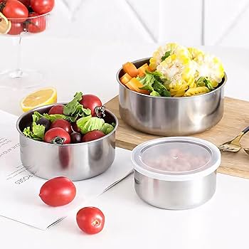 5 Pcs Stainless Steel Bowl Set