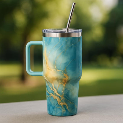 Stanley Quencher H2.0 40oz Stainless Steel Marble Tumbler