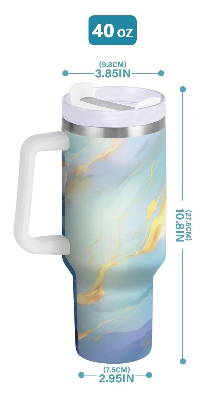 Stanley Quencher H2.0 40oz Stainless Steel Marble Tumbler