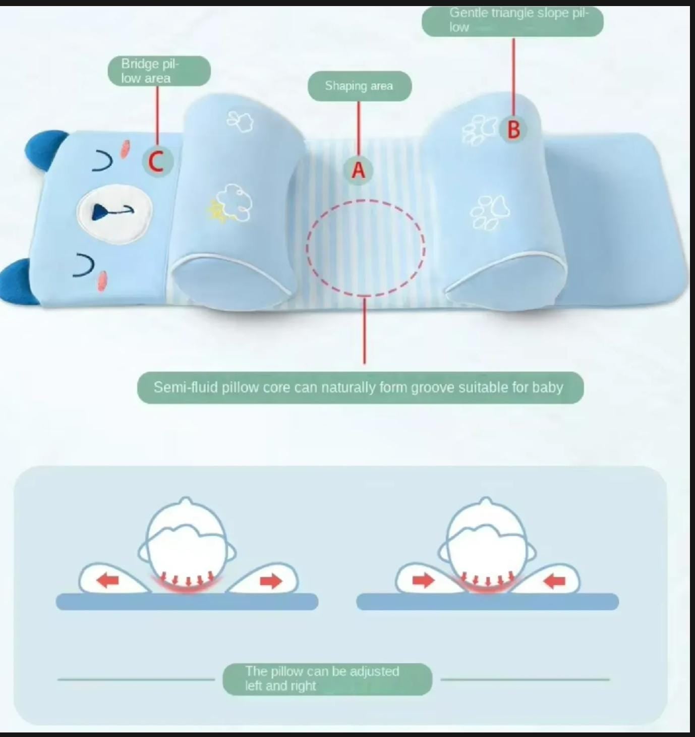 Baby Side Sleeping Support Pillow