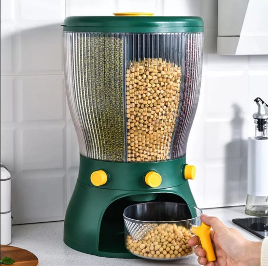 4 Partition Rotating Cereal Dispenser