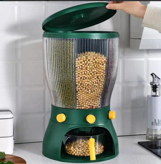 4 Partition Rotating Cereal Dispenser