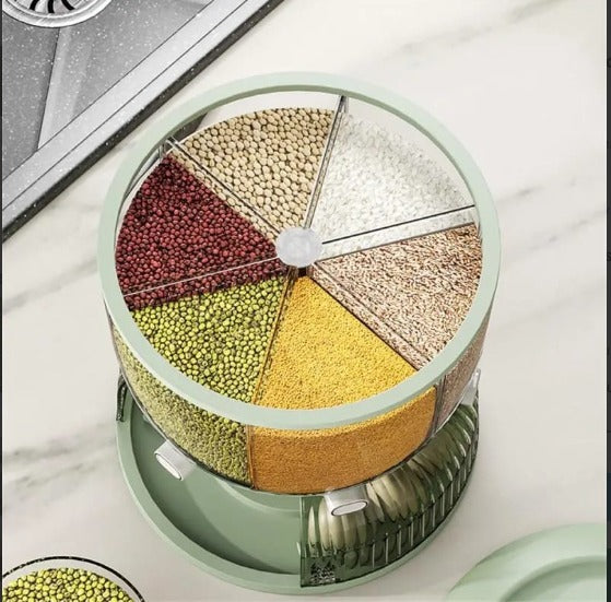 Rotating Grain Dispenser With Egg Storage Tray