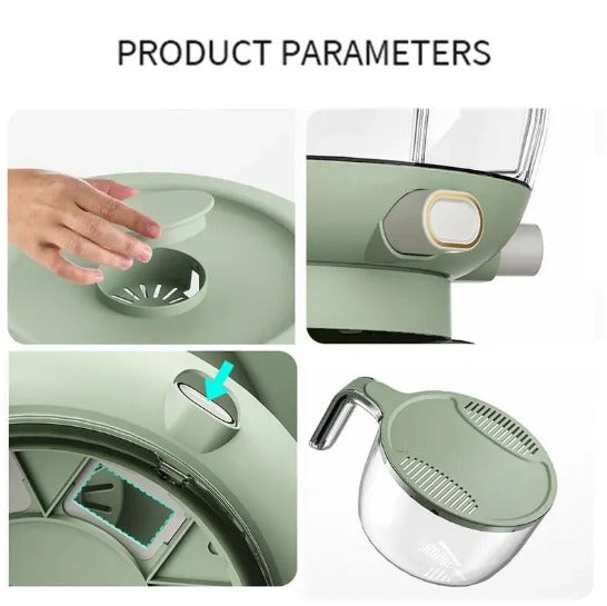 Rotating Grain Dispenser With Egg Storage Tray