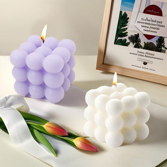 Bubble Cube Candle Pack of 4