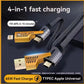 4in1 Convertible USB Fast Charging Cable without Packing