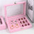 Velvet Jewelry Organizer Box with Clear Lid