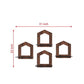 Set of 4 Decorative Wall Shelves Multiple Designs