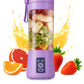 Mini USB Juicer Blender 6-Blade Rechargeable Portable Smoothie Maker