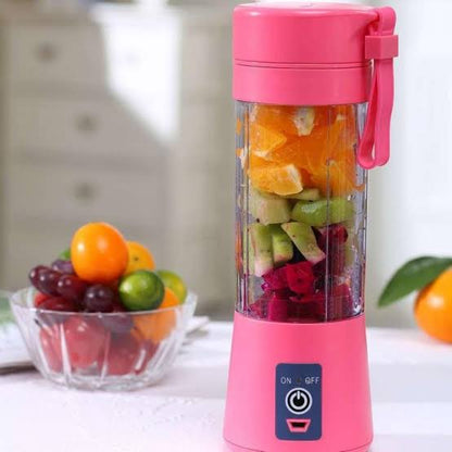 Mini USB Juicer Blender 6-Blade Rechargeable Portable Smoothie Maker