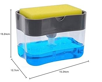 2 In 1 Soap Pump Dispenser with Sponge