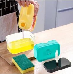 2 In 1 Soap Pump Dispenser with Sponge
