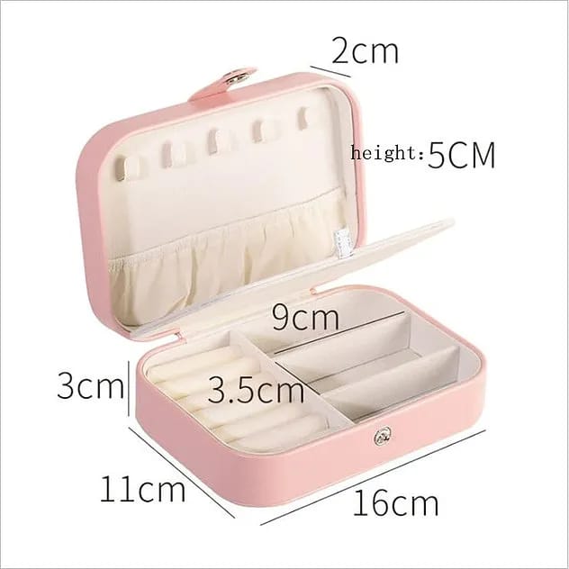 2-Layer Luxury Travel Jewelry Organizer