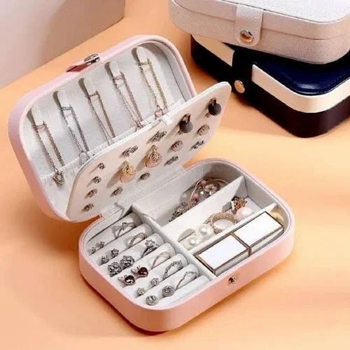 2-Layer Luxury Travel Jewelry Organizer